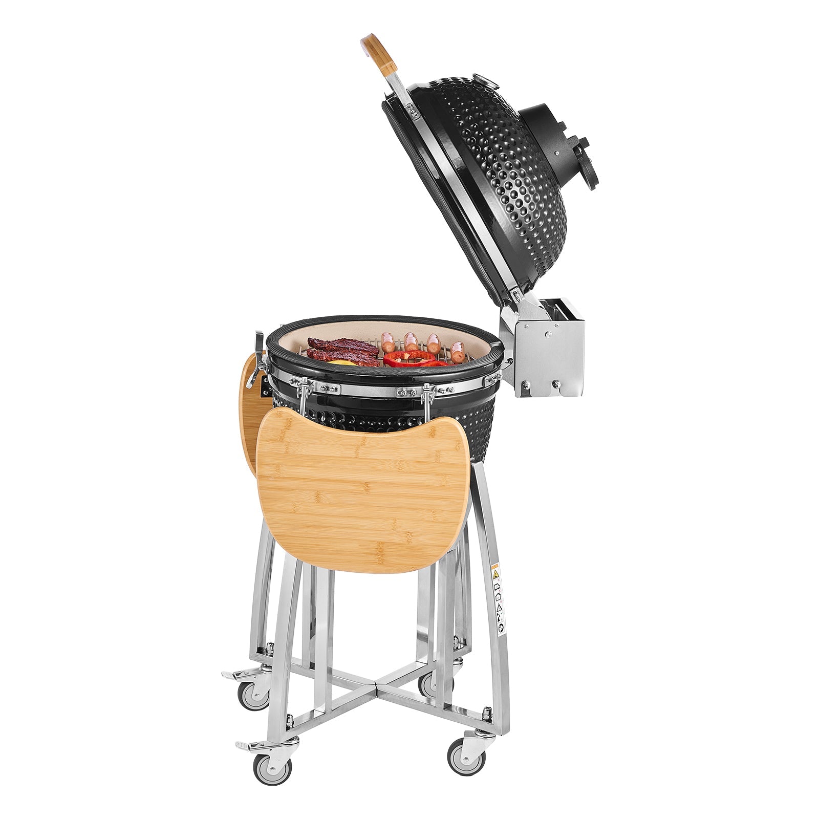 Charcoal Smoker and Grill, 18" Kamado