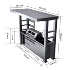 Blaze 108-Inch 6-Burner 85K BTU Deluxe Stainless Steel Liquid Propane Outdoor Kitchen Grill Island With Wine Cooler, Rotisserie, Cabinets, And Granite Countertops (SAK58310)