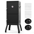 40'' Vertical BBQ Smoker W/Built-In Thermometer Adjustable Air Dampers for Party