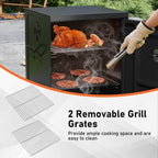 40'' Vertical BBQ Smoker W/Built-In Thermometer Adjustable Air Dampers for Party