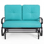 2-Seat Outdoor Swing Glider Chair with Cushions
