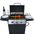 Stainless Steel Burners 4-Burner 34,000 BTU Gas Grill for Patio Outdoor Grills
