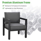 Alora 4-Piece Premium Outdoor Aluminum Furniture Set For Backyard & Poolside (SAK73532)