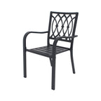 Alora 5-Piece Outdoor Dining Set With 4 Heavy-Duty Chairs And Square Table With Umbrella Hole [UMBRELLA NOT INCLUDED] (SAK93546)