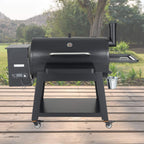 62-Inch Heavy-Duty Portable Wood Pellet BBQ Grill With Cart (SAK91308)