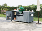 K&K 66.5" Outdoor Kitchen Island for Big Green Egg Grills (Cart only…)