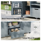 K&K 66.5" Outdoor Kitchen Island for Big Green Egg Grills (Cart only…)