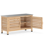 Outdoor Storage Cabinet with Stainless Steel Countertop
