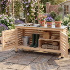 Outdoor Storage Cabinet with Stainless Steel Countertop