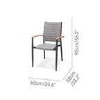 Topaz 9 Piece Teak Big Rectangular Dining Set