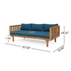 Alora 3-Seater Acacia Wood Daybed Sofa With Water-Resistant Cushions (SAK65773)