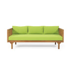 Alora 3-Seater Acacia Wood Daybed Sofa With Water-Resistant Cushions (SAK65773)