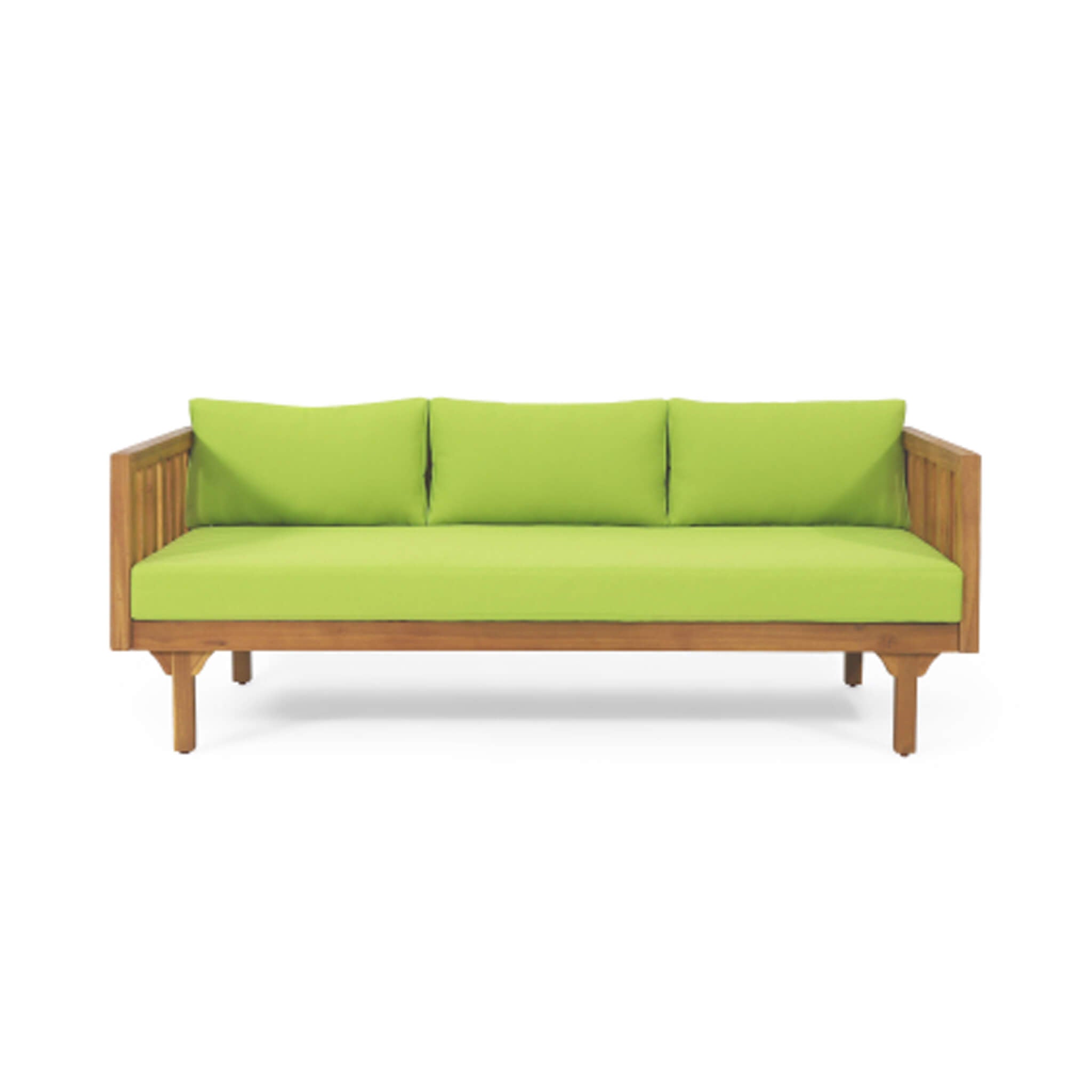 Alora 3-Seater Acacia Wood Daybed Sofa With Water-Resistant Cushions (SAK65773)