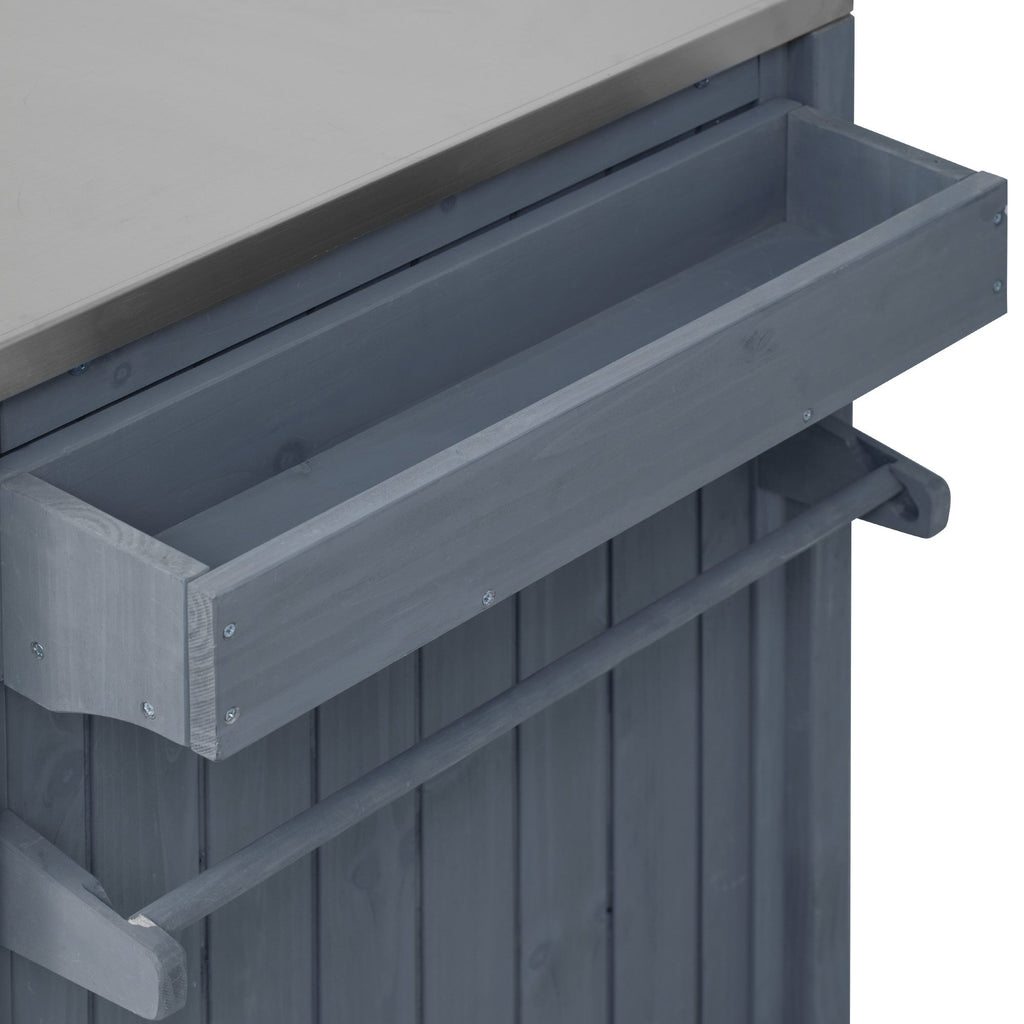 K&K 66.5" Outdoor Kitchen Island for Big Green Egg Grills (Cart only…)