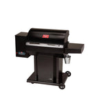 The Cumberland Wood Pellet Grill and Smoker in Black with Searing Grate
