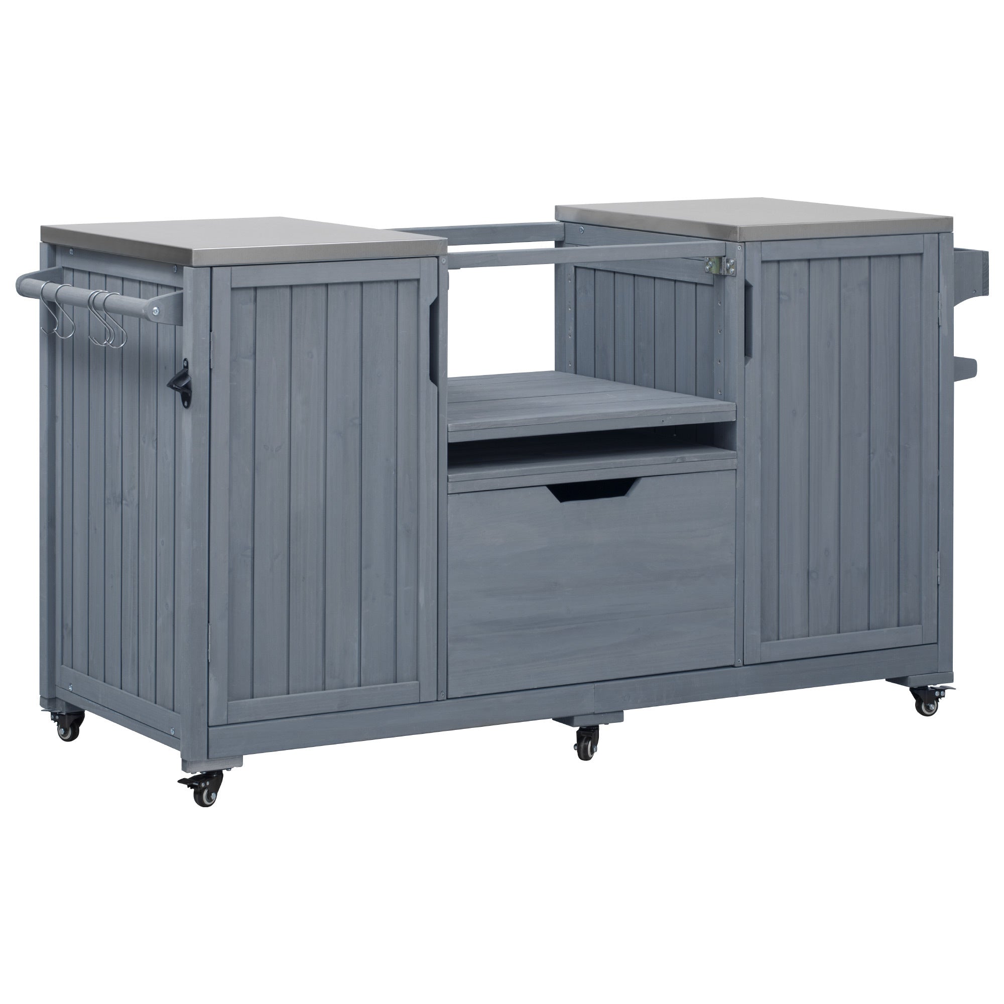 K&K 66.5" Outdoor Kitchen Island for Big Green Egg Grills (Cart only…)