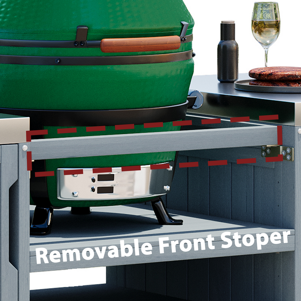 K&K 66.5" Outdoor Kitchen Island for Big Green Egg Grills (Cart only…)