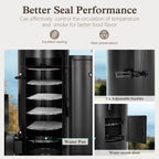 Vertical Charcoal Grill with Offset Smoker 961 Square Inches Extra Large BBQ