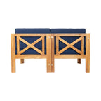 Alora 5-Piece Outdoor Patio Wood Sectional Sofa Set With Cushions (SAK31297)