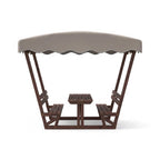 Alora Outdoor Waterproof Wood Picnic Table And Bench Set With Removable Canopy (SAK87135)