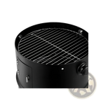 Portable Iron Charcoal Smoker Grill with Thermometer