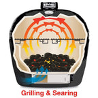 Primo Oval Large 300 All-In-One Ceramic Kamado Grill W/ Cradle, Side Shelves & Stainless Steel Grates [PGCLGC] (SAK21293)