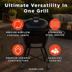 Primo Oval XL 400 All-In-One Kamado Charcoal Grill [PGCXLC] (SAK19358)