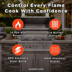 TrueFlame E-Series Built-In Stainless Steel Gas Grill [TFE25/32] (SAK13784)
